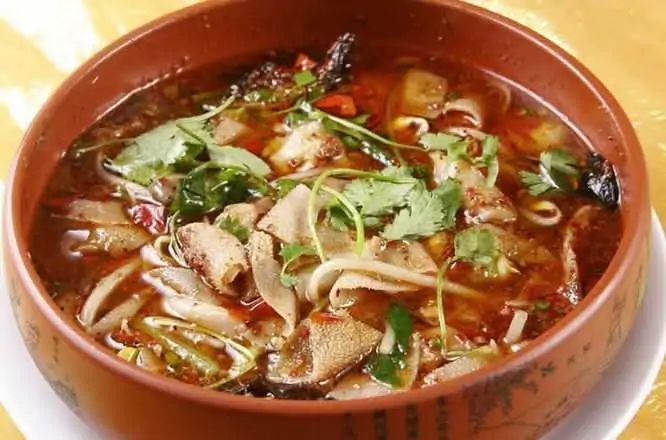 水煮牛百叶/ Poached Beef Tripe in Hot Chilli Oil