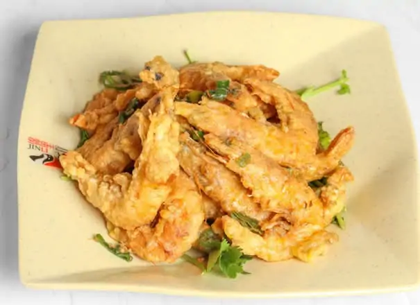 金沙大虾(带壳) / Salted Egg Yolk King Prawns (With Shell)