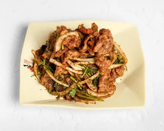 孜然羊肉 / Stir Fried Lamb with Cumin Seed